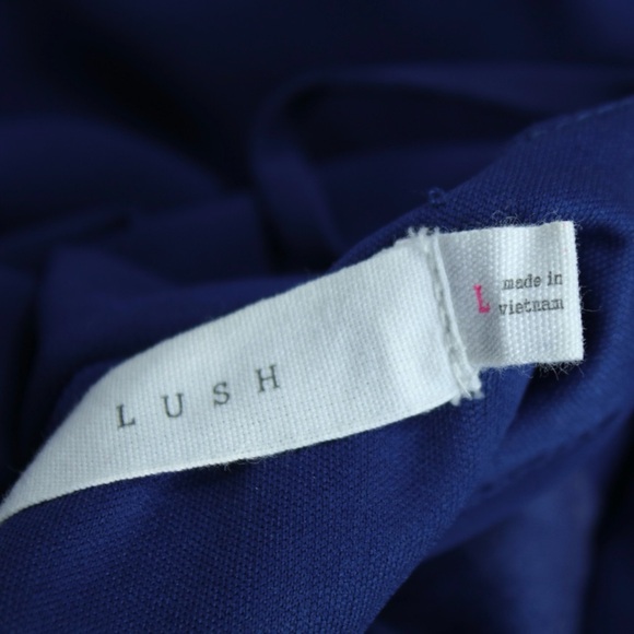 Lush Navy Blue Sleeveless Dress Size L - Picture 3 of 4